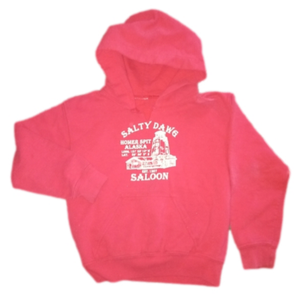 Kids Salty Dawg Hoodie Sz XS 4-5 Homer Alaska - Picture 2 of 4